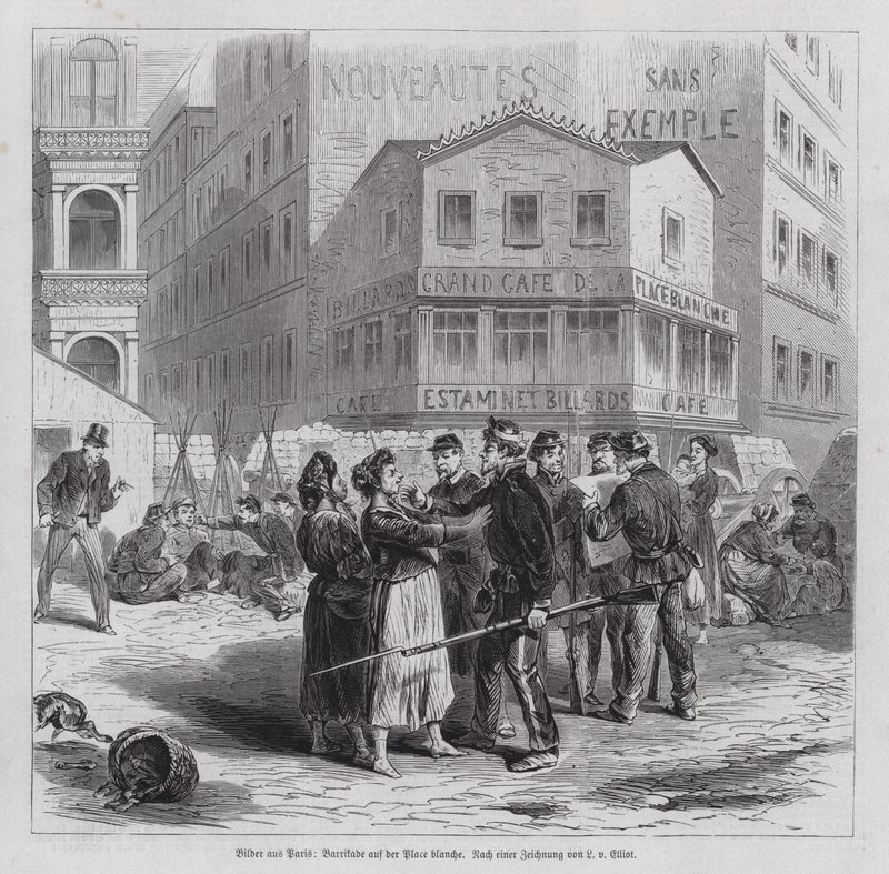 Barricada en la Place Blanche, Comuna de París de European School