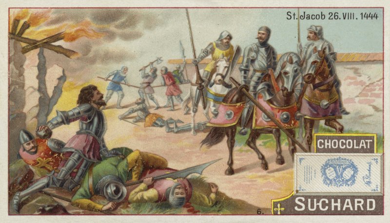 Batalla de St Jakob an der Birs, Suiza, 26 de agosto de 1444 de European School