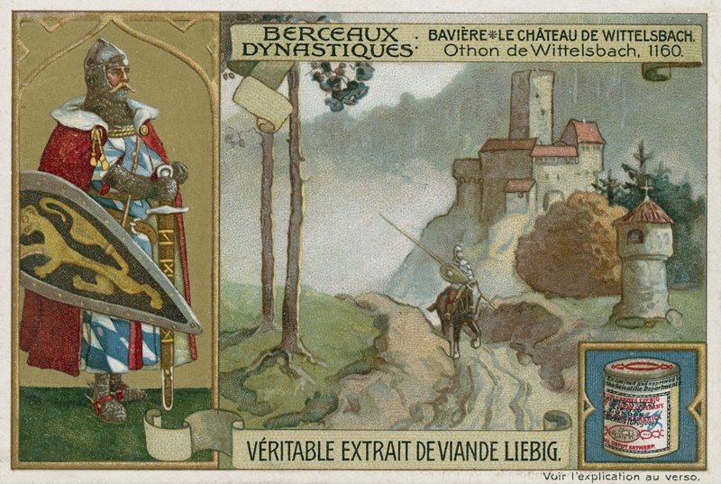 Baviera: el castillo de Wittelsbach y Otto I de Wittelsbach, duque de Baviera, 1160 de European School