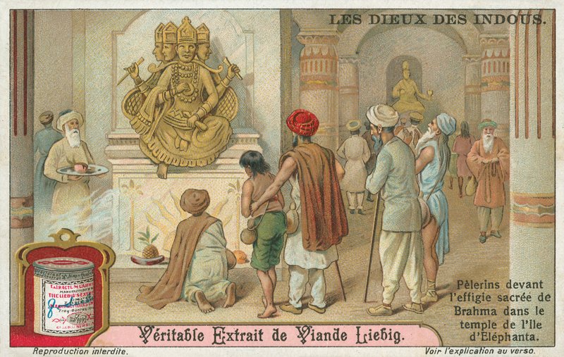 Brahma, tarjeta Liebig, principios del siglo XX (cromo) de European School