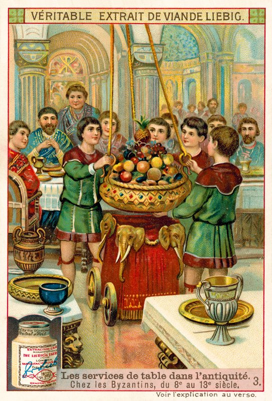 Vajilla bizantina, siglos VIII-XIII de European School