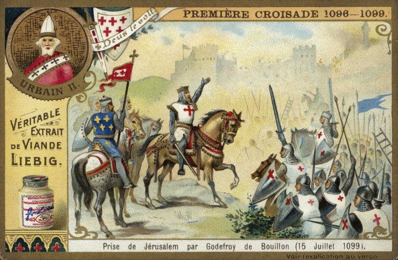 Captura de Jerusalén por Godofredo de Bouillon, Primera Cruzada, 15 de julio de 1099 de European School