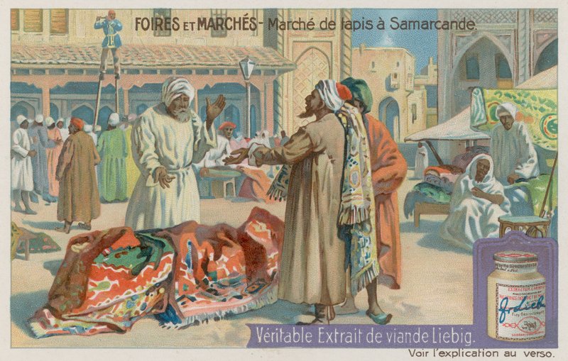 Mercado de Alfombras en Samarcanda de European School