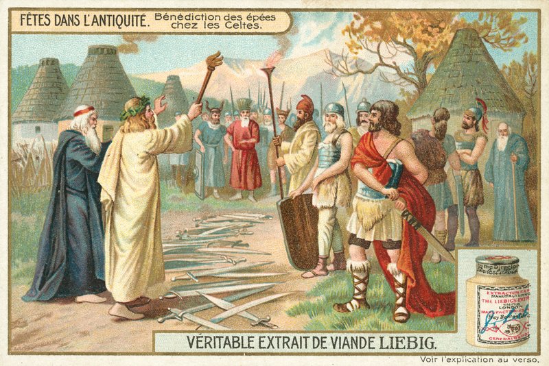 Fiestas de la Antigüedad (cromolito) de European School