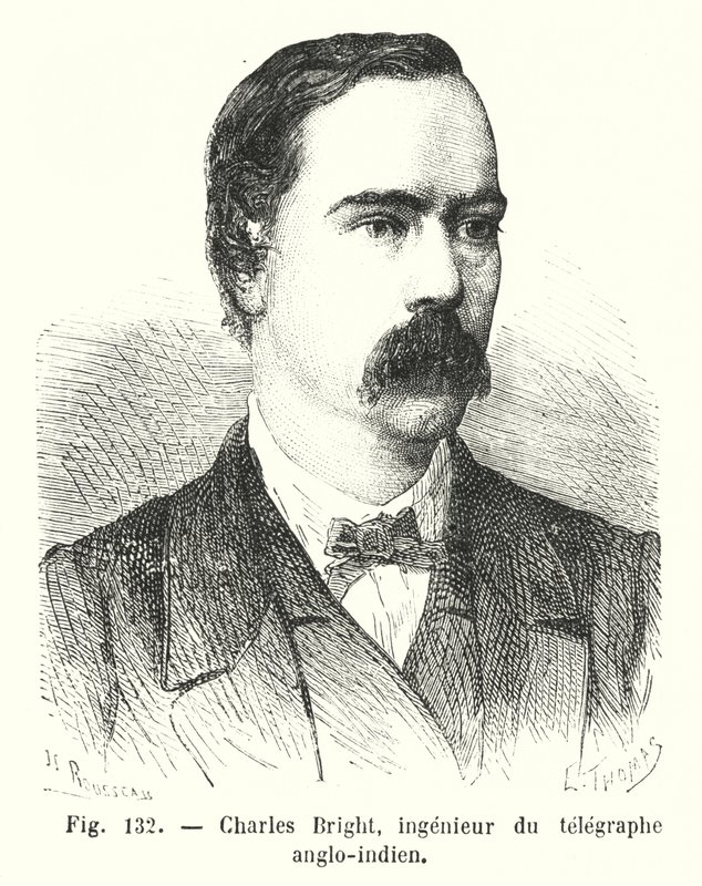 Charles Bright, ingenieur du telegraphe anglo-indien de European School