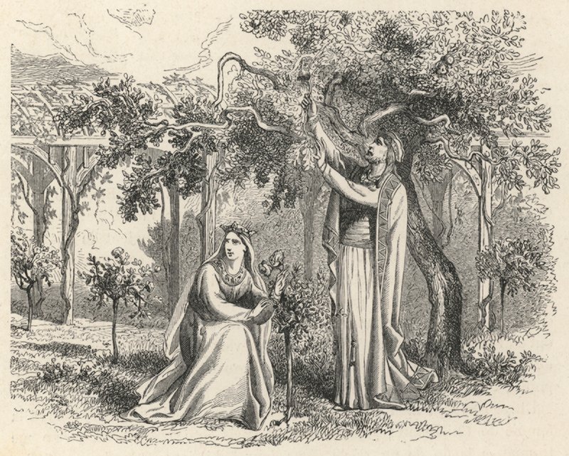 Childeberto plantando sus manzanos de European School
