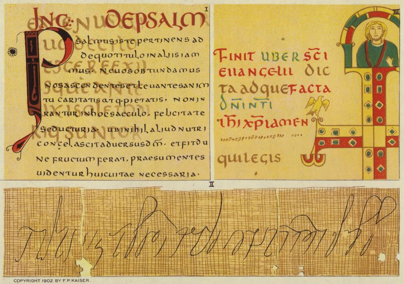 Cicerón en palimpsesto (litografía en color) de European School