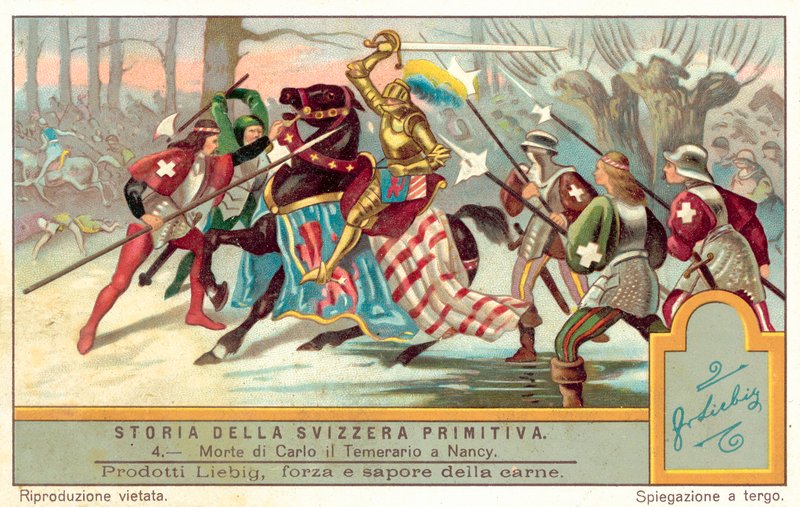 Muerte de Carlos el Temerario en la Batalla de Nancy, 1477 de European School