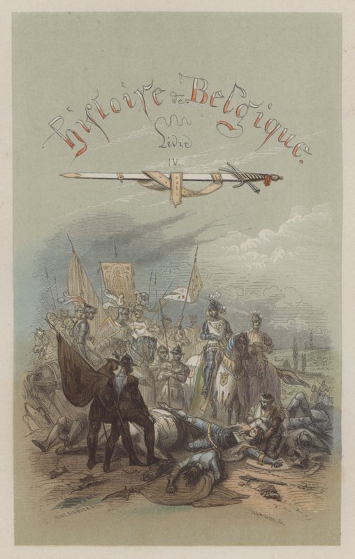 Muerte de Felipe van Artevelde, líder de la revuelta de los burgueses flamencos contra el Conde Luis II de Flandes, en la Batalla de Roosebeke de European School