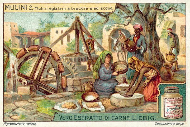 Molinos de mano y de agua egipcios de European School