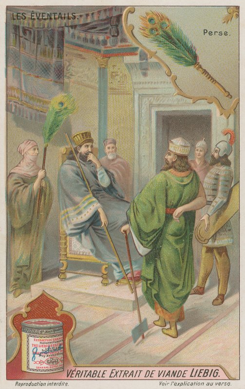 Abanicos en Persia de European School