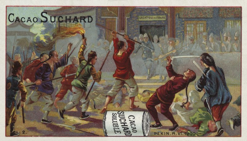 Combate fuera de la Legación Francesa, Pekín, Rebelión de los Bóxers, 8 de junio de 1900 de European School