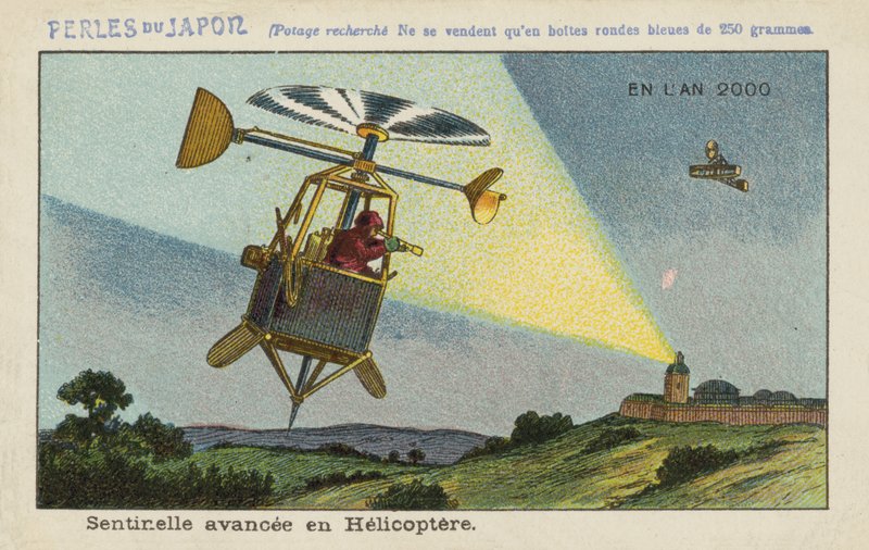 Centinela avanzado en un helicóptero en el año 2000 de European School