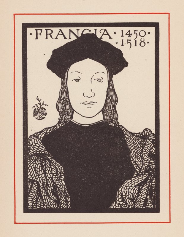 Francesco Francia, artista italiano (litografía) de European School
