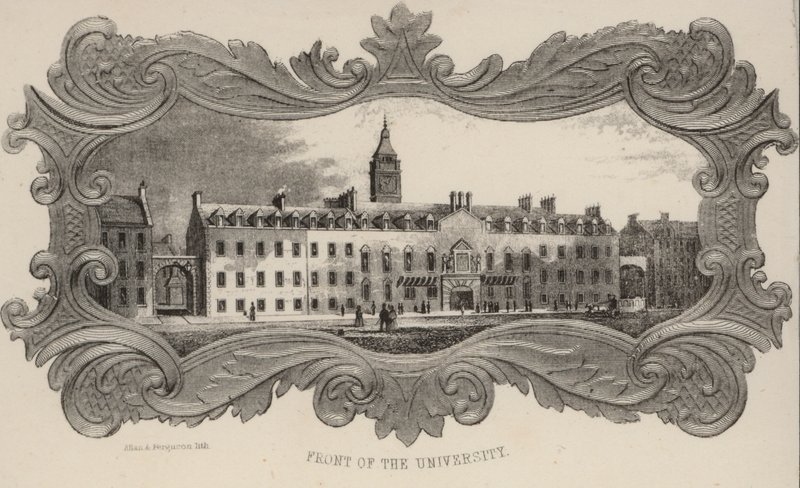 Frente de la Universidad, Glasgow, Escocia de European School