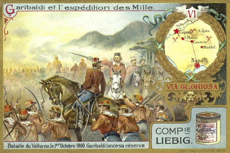Garibaldi compromete sus reservas, Batalla de Volturno, Italia, 1 de octubre de 1860 de European School