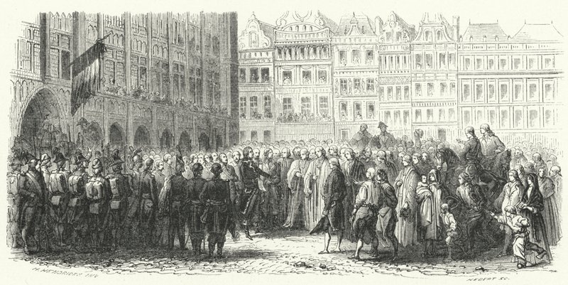 El general Dumouriez y el ejército francés en Bruselas de European School