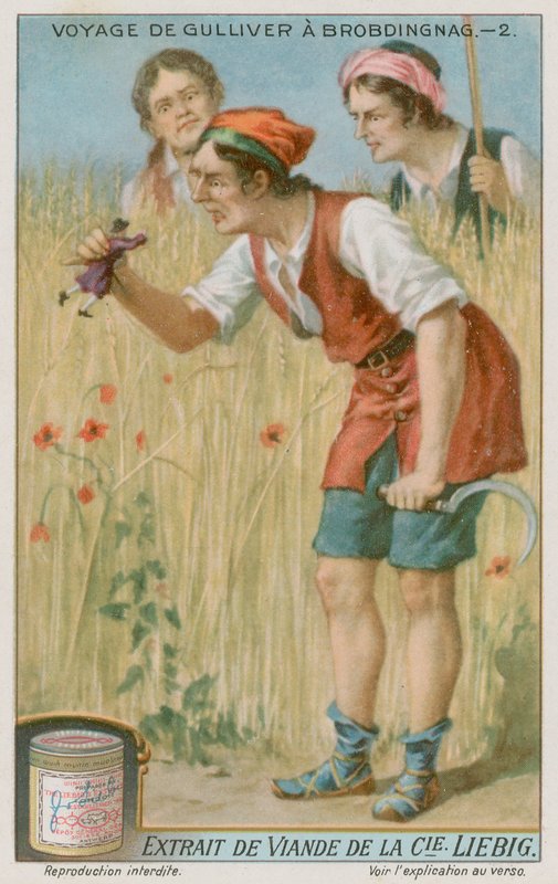 Gulliver es encontrado por un granjero gigante de European School