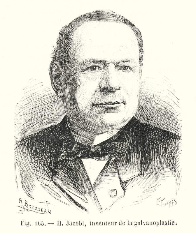 H Jacobi, inventor de la galvanoplastia de European School