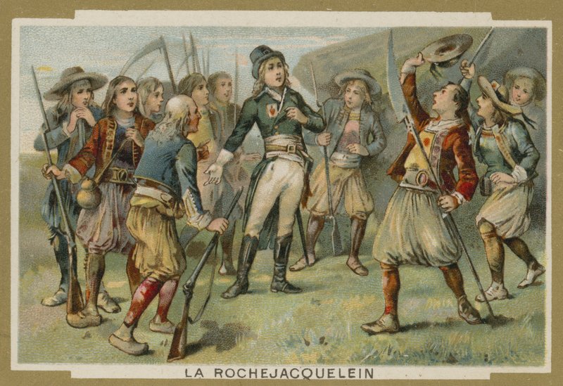 Henri de la Rochejacquelein dirigiéndose a sus soldados, Revuelta de Vendee, Revolución Francesa de European School