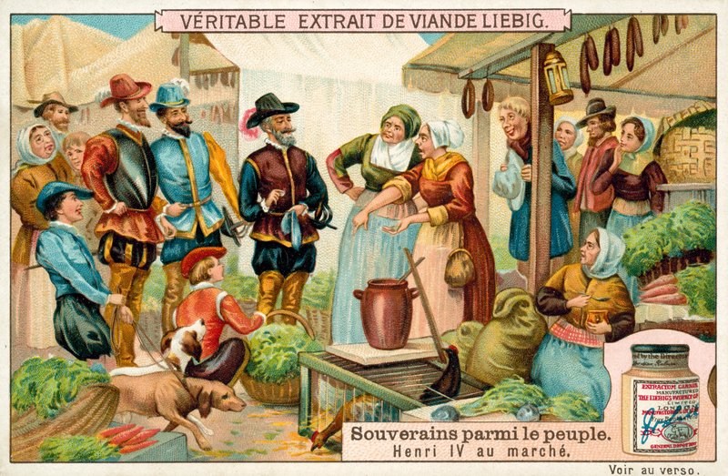 Enrique IV de Francia en un mercado de European School