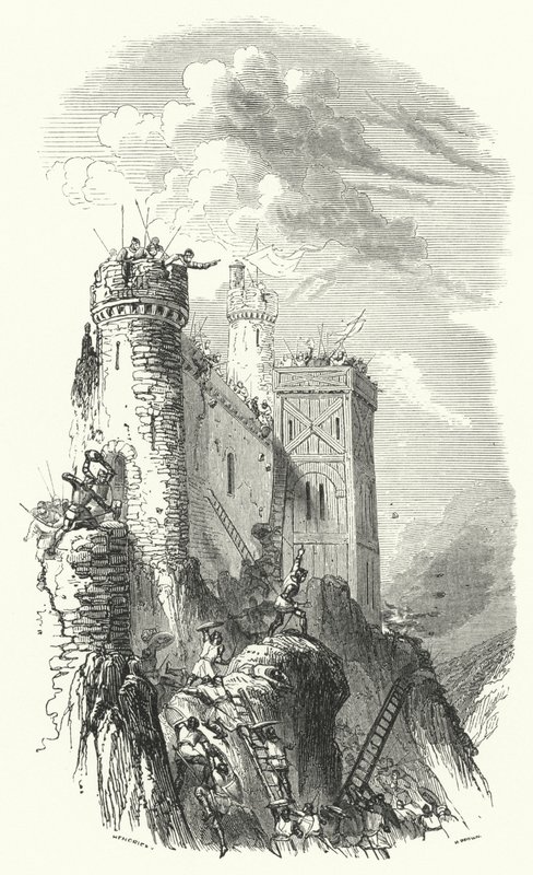 Enrique el Ciego, conde de Luxemburgo, sitiando el castillo de Bouillon de European School