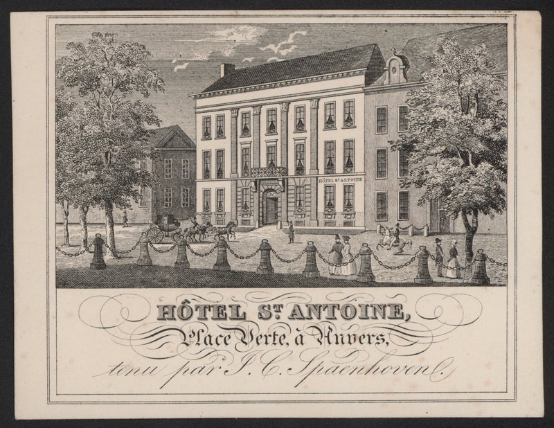 Hotel St Antoine, Anvers, Amberes, J C Spaenhoven de European School