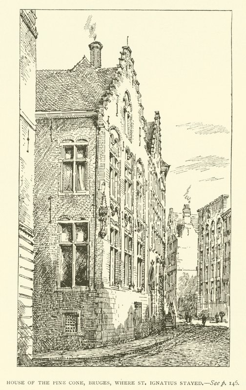 Casa del Piñón, Brujas, donde se alojó San Ignacio de European School