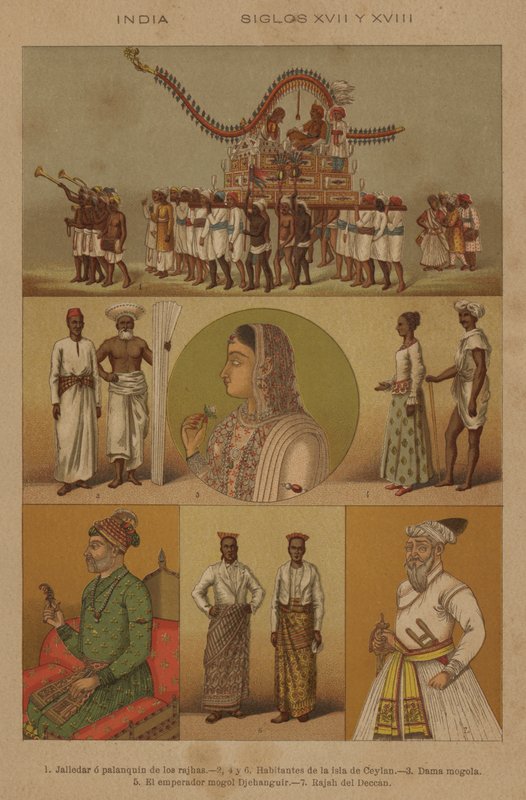 India, Siglos XVII y XVIII de European School