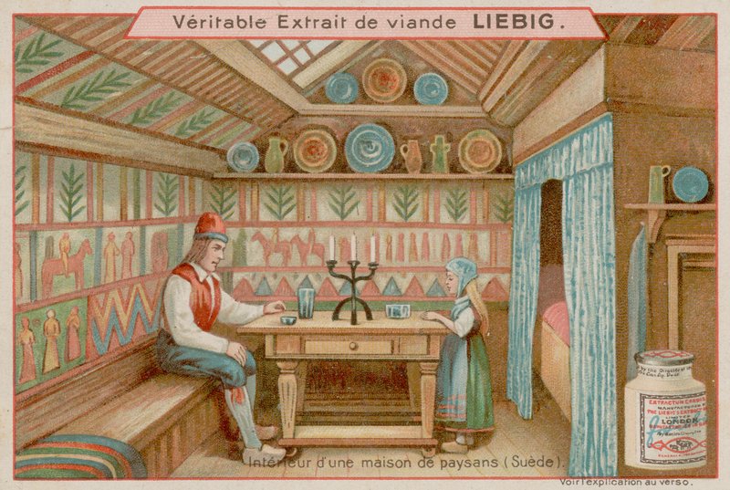 Dentro de una Casa Campesina en Suecia de European School