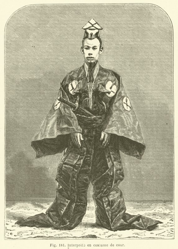 Intérprete en traje de corte (grabado) de European School