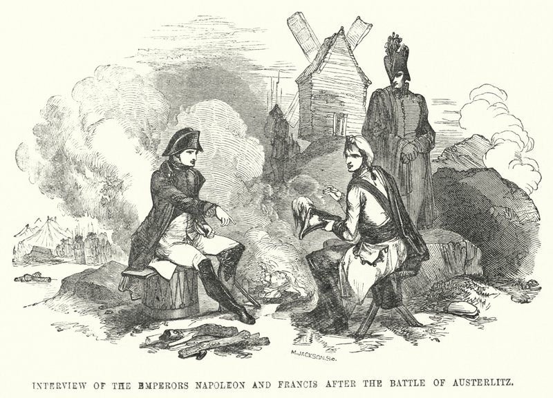 Entrevista de los emperadores Napoleón y Francisco después de la batalla de Austerlitz de European School