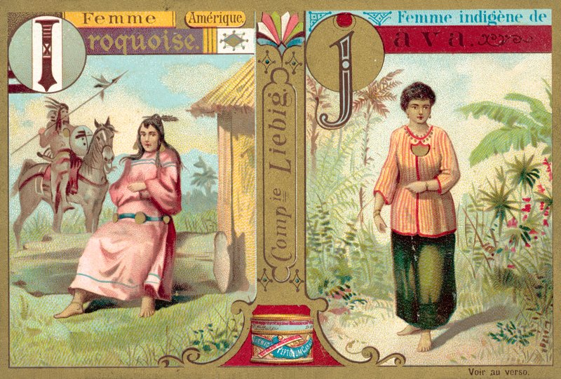 Mujeres iroquesas y javanesas de European School