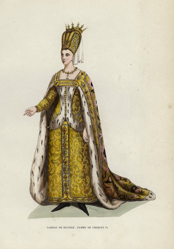 Isabeau de Baviera, esposa de Carlos VI de European School