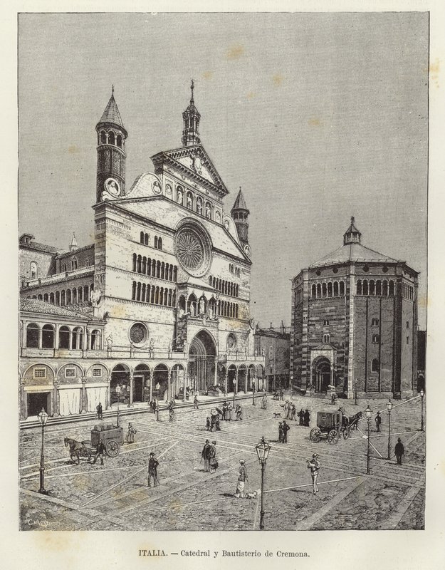 Italia - Catedral y Baptisterio de Cremona de European School