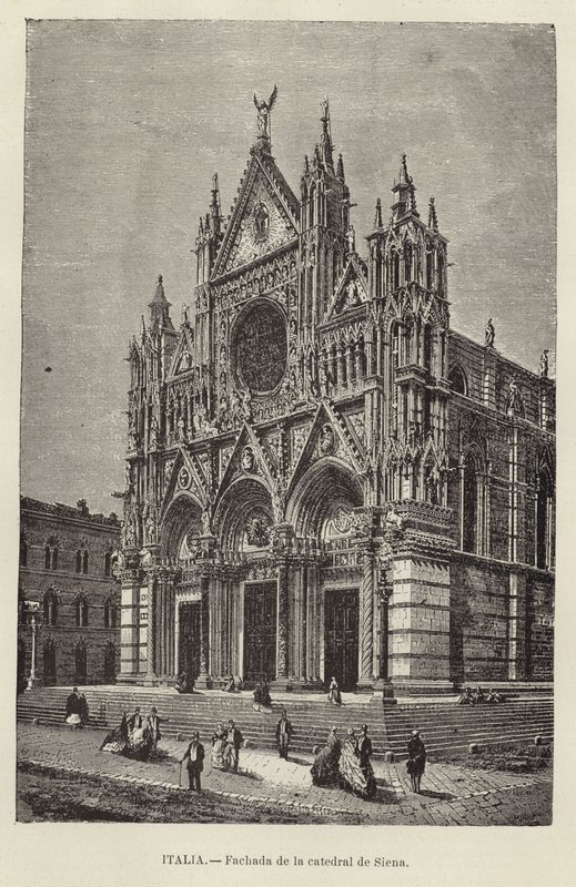 Italia - Fachada de la Catedral de Siena de European School