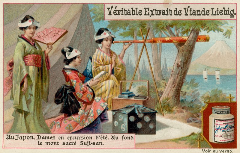 Mujeres japonesas al pie de Suji-San de European School