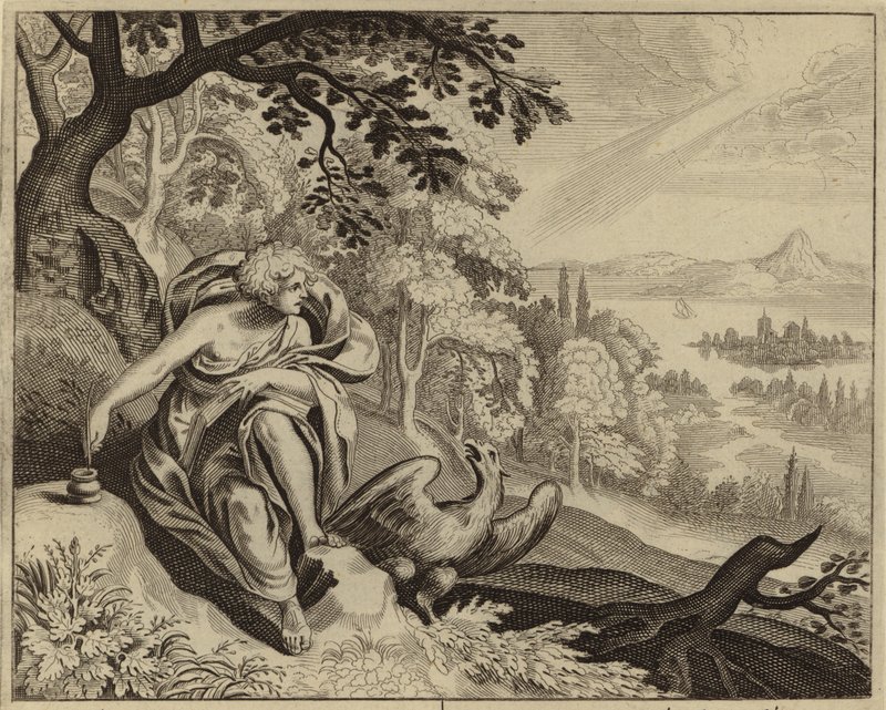 Juan el evangelista (grabado) de European School