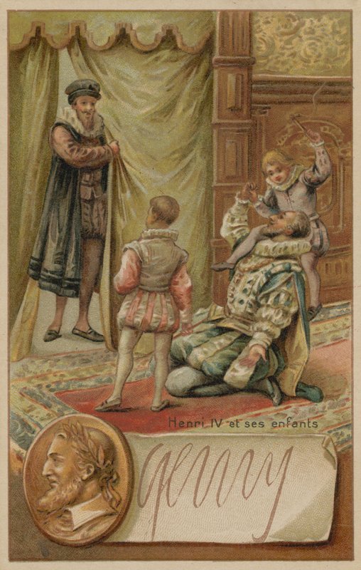 El rey Enrique IV de Francia con sus hijos de European School