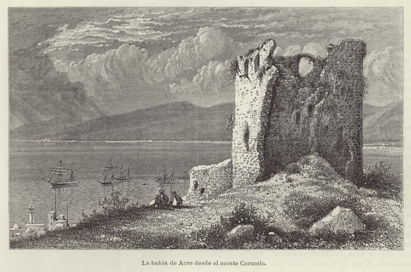 La bahía de Acre desde el monte Carmelo de European School