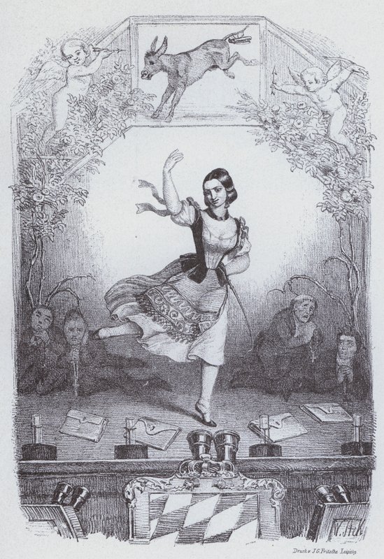 Lola Montez bailando la historia bávara de European School