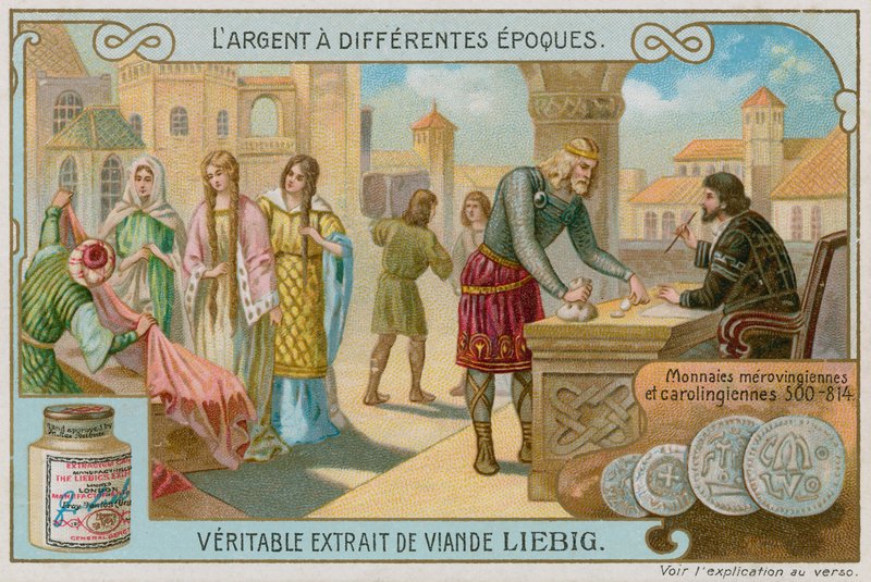 Monedas merovingias y carolingias 500-814 de European School