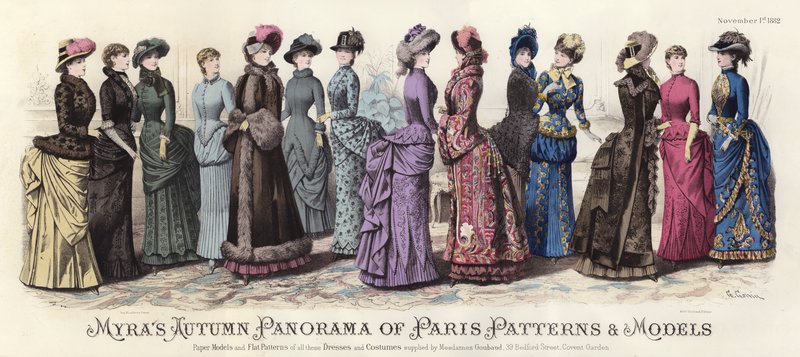 Panorama de Otoño de Patrones y Modelos de París de Myra de European School