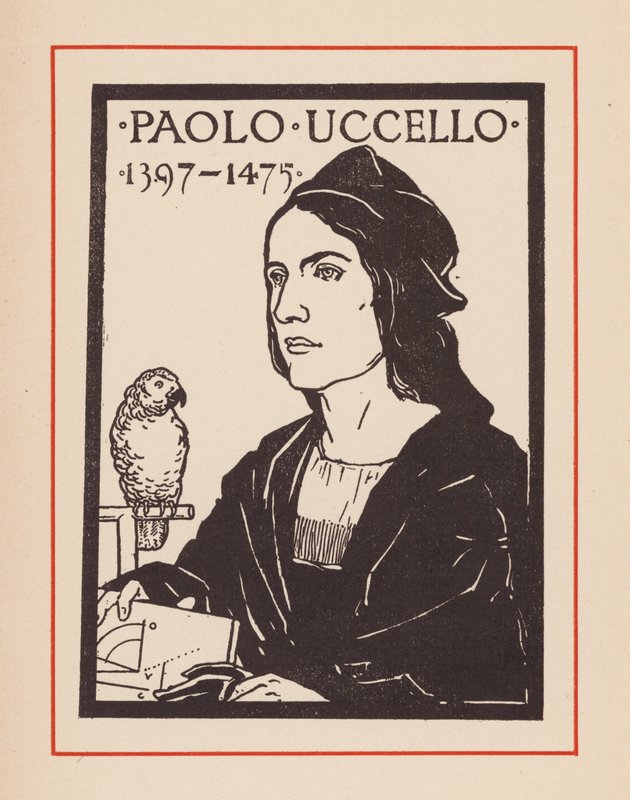 Paolo Uccello, artista y matemático medieval italiano (litografía) de European School