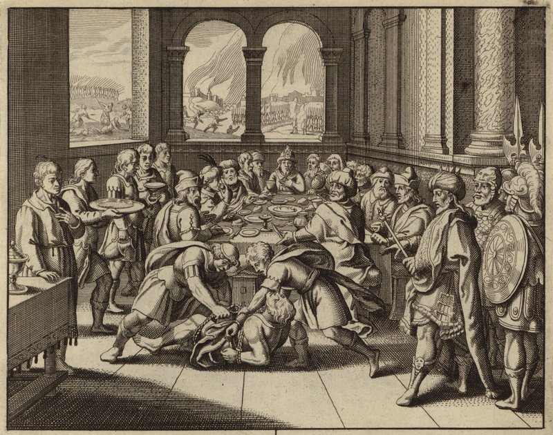 Parábola de la fiesta de bodas (grabado) de European School