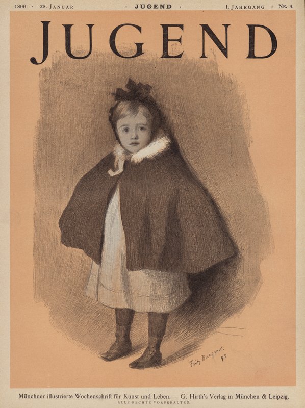 Retrato de una niña con capa de European School