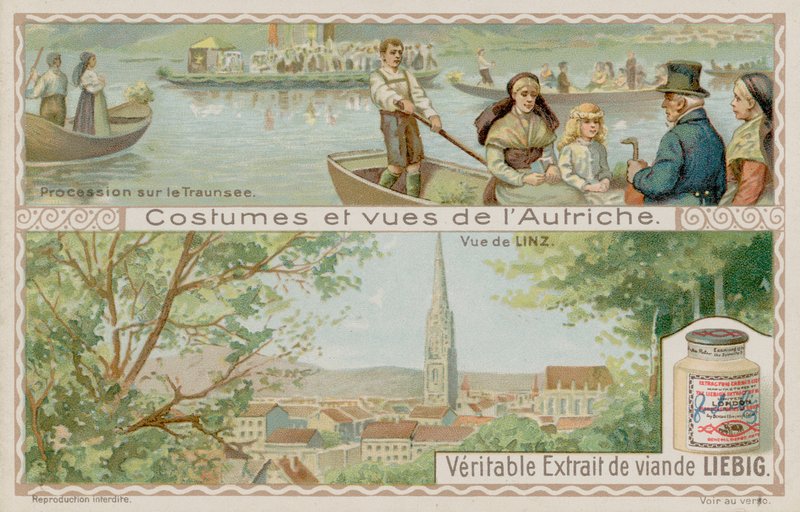 Procesión de barcos en el lago Traunsee y una vista de Linz de European School