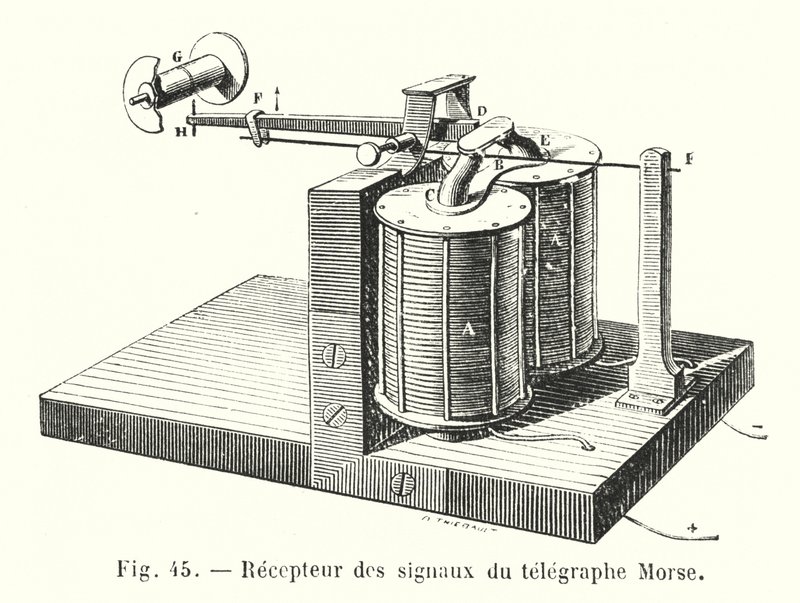 Recepteur des signaux du telegraphe Morse de European School