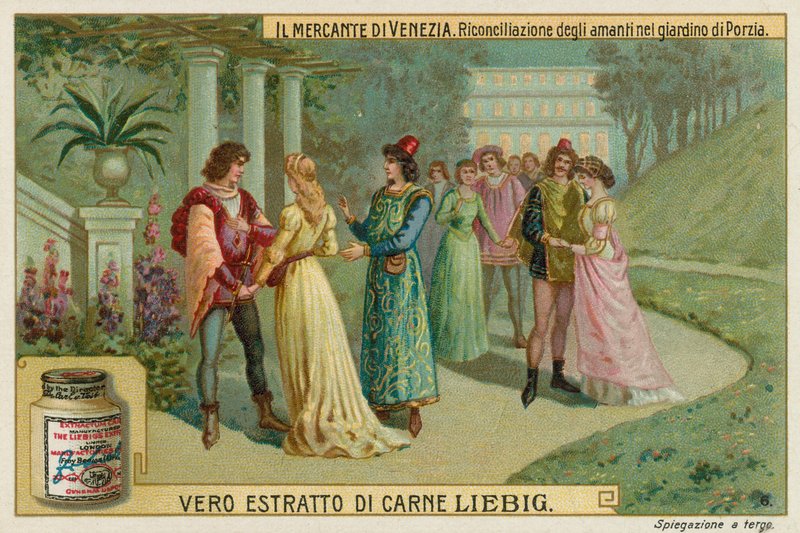Reunión de los amantes en los jardines de Portia de European School