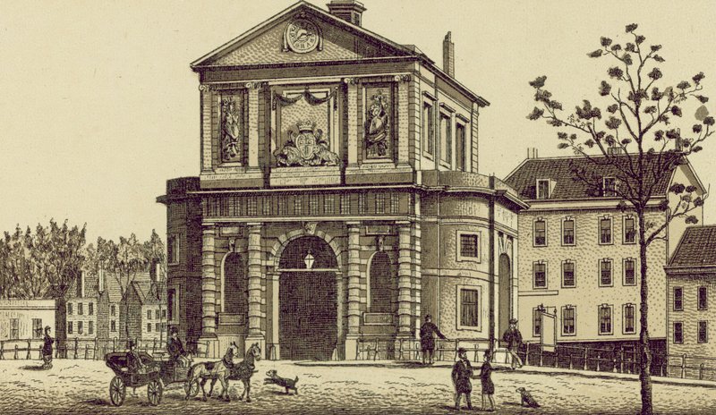 Rotterdam: Delftsche Poort (litografía) de European School